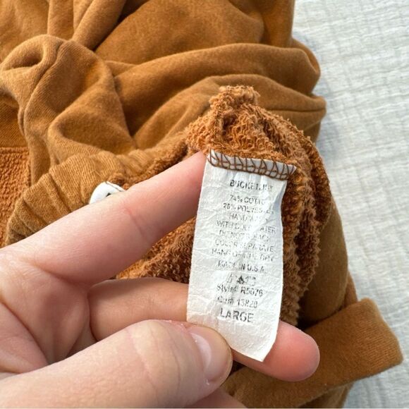 Bucket List Moxie Relaxed Cotton Jumpsuit Size Large Wide Leg - Picture 11 of 12